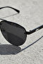 Black Men's Sunglasses Polarized Glass Light Frame - 4