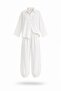 Ecru Tensel Shirt Pants Set 50957