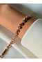 Xuping Heart Bracelet Original Zircon Stone Steel Bracelet Rose Gold Color - 6