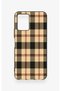 Vivo Y21S Compatible Cream Plaid Pattern Silicone Case - 2