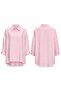 Straight Cut Button Detailed Modal Shirt 19605 Pink - 4