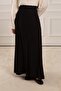 Asymmetrical Linen Skirt Black - 2