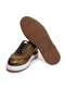 Green Color Lace-Up Genuine Leather Men's Shoes - 2