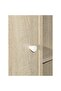 Kinder 1 Door Open Shelf Tall Dresser With Mirror Durable Dressing Table Vanity Table Makeup Table Desk With Storage Bedroom Furnitures - White & Sonoma Oak - 5