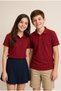 Burgundy Girls'/Boys' Polo Collar Short Sleeve School T-Shirt 24797 - 3
