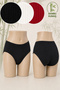 Women's Bamboo Ribbed Bato Panties 6 Pieces High Waist Soft Flexible Comfortable Daily Underwear - 3