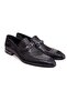 Black Color Laceless Genuine Leather Leather Sole Men's Shoes