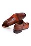 Tan Color Laceless Genuine Leather Leather Sole Men's Shoes - 2