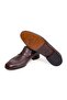 Brown Laceless Genuine Leather Leather Sole Men's Shoes - 3