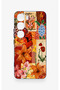 Vivo V40 Lite 5g Compatible Orange Lily Pattern Silicone Case - 2