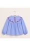 Girl's Collared Long Sleeve Shirt - 2