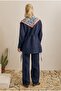 Safari Linen Set Light Navy Blue - 3