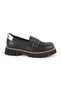 Women's Casual Shoes Genuine Leather Laser Cut Perforated Troc Thick Tractor Sole Loafer 26Y-3925 - 2