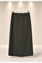 plain olive skirt