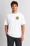Dynamic Kiwi Graphic T-Shirt Print - White