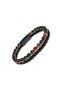Unisex Agate Natural Stone Leather Bracelet