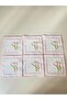 Flower Model Cocktail Napkin Set of 6 Pink - 2