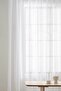 Natural Linen Look Off-White Tulle Curtain (No Pleats) - 3