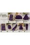 American Service, Set of 6 Special Stitched Duck Linen Fabric Napkins, Purple Color - 3