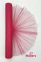 27 Meters Iranian Greek Tulle Fuchsia, Engagement Dowry Bundle Door Birthday Convoy Party Decor Ornament (Width 70cm)