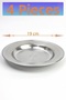 19 cm Stainless Chrome Steel Plate - Snack Plate, Breakfast Plate, and Presentation Plate (1-100 Pieces Optional)