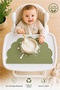 100% Silicone Baby Feeding Mat Easy to Clean Feeding Mat Green - 3