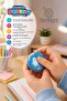 Snow Ball Squishy Stress Toy Glittery Soft Squeezable Relaxing Toy 5 cm