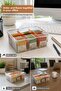 6 Compartment Bag Herbal Tea Storage Box Organizer - 3