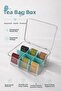 6 Compartment Bag Herbal Tea Storage Box Organizer - 2