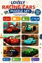 6 Pieces Cute Racing Cars Puzzle Set 16 Pieces Educational Children's Puzzle 3 Years+ 12X18 cm