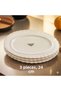 3 Pieces 24 cm Boneluz Kayık Plate Salad Presentation Plate - 2