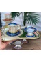Efes Arni Porcelain Hand-Painted 6-Piece Cup and Delight Bowl Set - 4