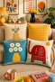 Retro Boho Elephant & Vase Throw Pillow Cover Digital Printed Living Room Sofa Cushion Cover - 2