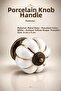 White Antique Yellow Color Porcelain Button Handle Furniture Drawer Cabinet Handle Knobs