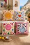 Simple Bohemian Patterned 4-Piece Throw Pillow Cover Set