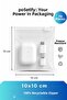 Zippered Organizer 10X10 cm |   10 Pieces |   Frosted Transparent Jewelry, Technology, and Multi-Purpose Bag