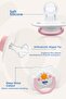 2-Pack Day and Night Silicone Pacifier 6-18 Months (with Storage Container as a Gift) Pink - 3