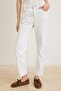 Beyaz Yüksek Bel Mom Jeans TWOSS26JE00358 - 3