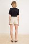 Multi-Colored Striped Denim Shorts Skirt Twoss26Sr00100 - 5