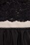 Black Lace Detailed Skirted Satin Woven Pajama Set Thmss26Pt00100 - 6