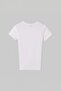 White Girl's Plain Knitted T-Shirt Tkdss26Ts00081 - 5