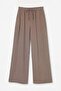 Khaki Thin Belted Shirt with Elastic Waist and Pocketed Trousers Bottom Double Set Tdrss26Au00058 - 8
