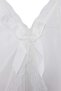 Ekru Yırtmaçlı Tül ve Dantel Detaylı Saten Kapsız Babydoll/Fantezi Gecelik THMAW26CY00003 - 7