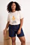 Stone Printed Regular Fit Short Sleeve Tok 100% Cotton Knitted T-Shirt Tbbss26Bf00086