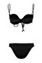 Siyah Balconette Kaplı Tünelli Brazilian Regular Bikini Takımı TBESS26BT00181 - 6