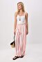 White Striped 100% Linen Trousers Twoss26Pl00234 - 6