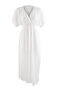 Ecru Woven Tassel Maxi Beach Dress Tbess25El00059 - 3
