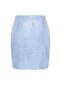 Blue Midi Length Sequin Skirt Tpraw27Et00004 - 3