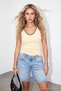 Yellow Double Color Knitted Athlete T-Shirt with Knit Detail Tdrss26Al00008 - 2
