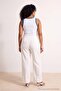 Beyaz EXCLUSIVE Özel Koleksiyon Mürdüm Yumuşak Tuşeli Wide Leg/Geniş Paça Pantolon TBBSS26AR00057 - 4